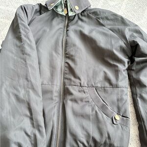 Vintage 2000’s reversible  Bomber Jacket with Snap-Trim Collar